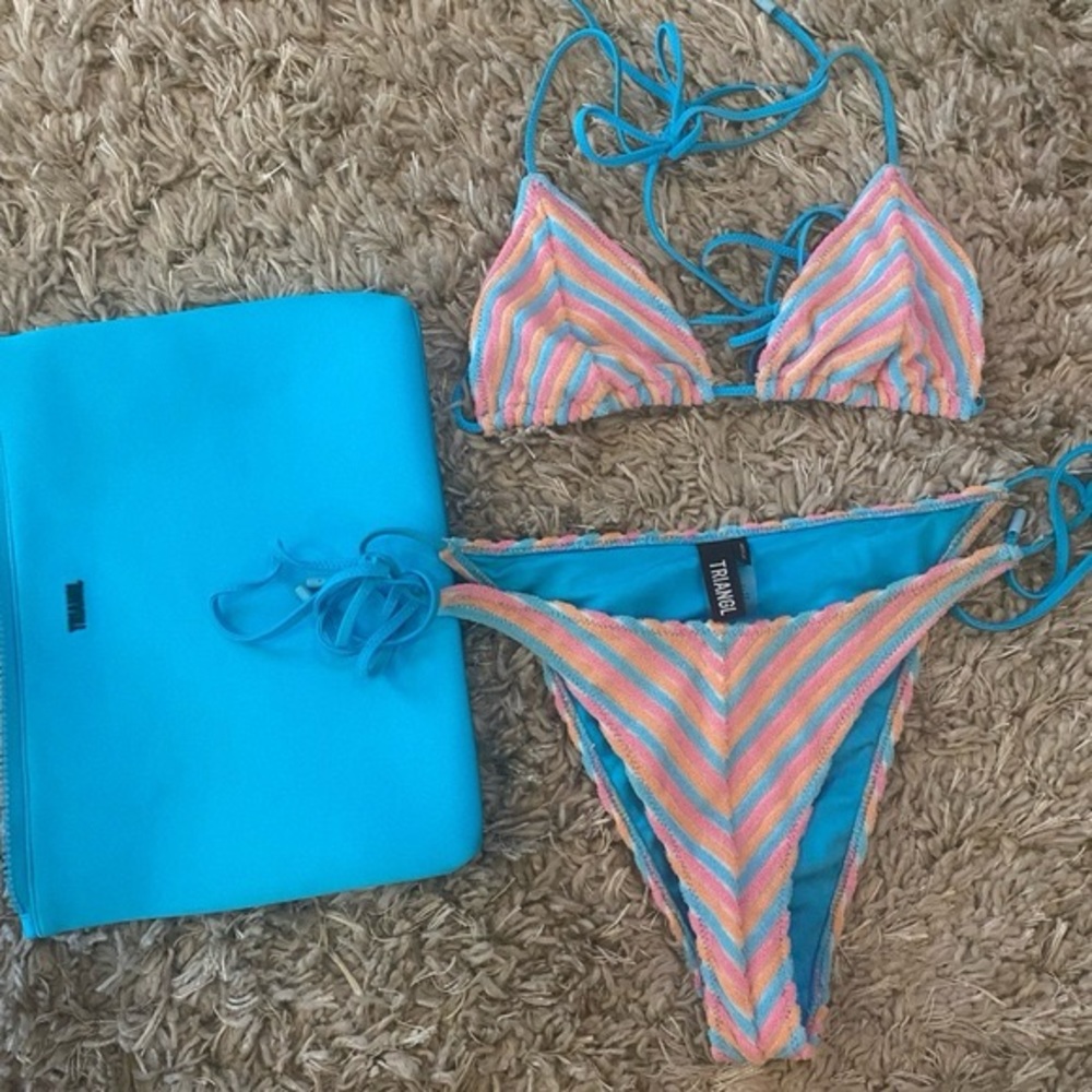 TRIANGL VINCA - SHERBET STRIPE SET